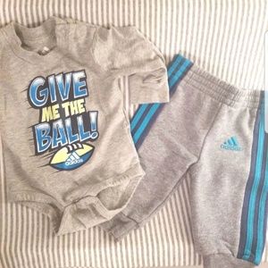 Baby boys Adidas sweat outfit